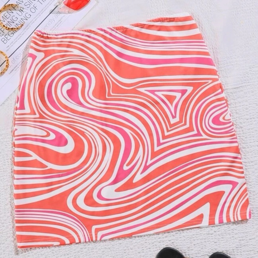 Pink & Orange Skirt
